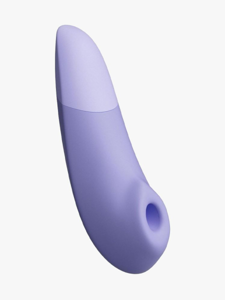 Adam & Eve Womanizer Enhance Pleasure Air Clitoral Stimulator in branded component on a light gray backgorund